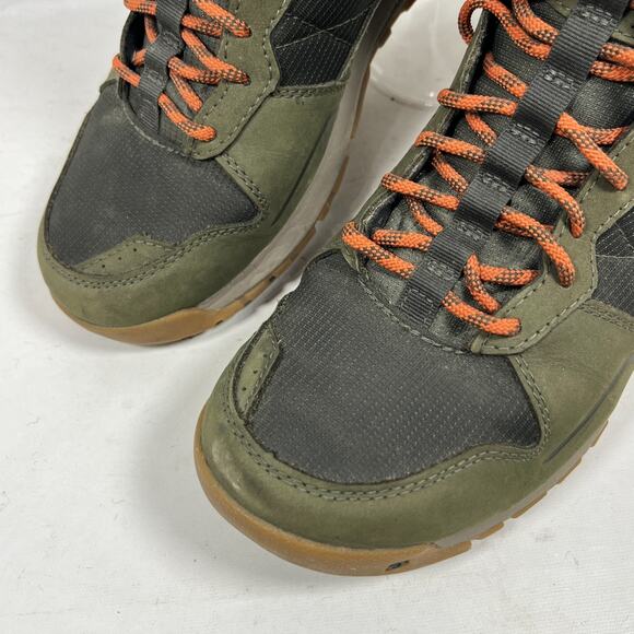 OBOZ Boots Mens 9.5 Bozeman Mid B-DRY Leather Hiking Shoes Insulated Green main image 8
